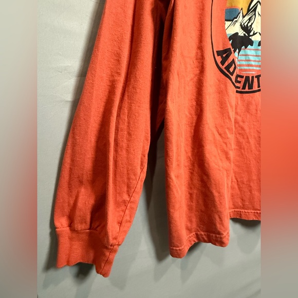 London Fog‎ Men’s Orange Graphic Long sleeve Shirt, Size XXL - Picture 5 of 8